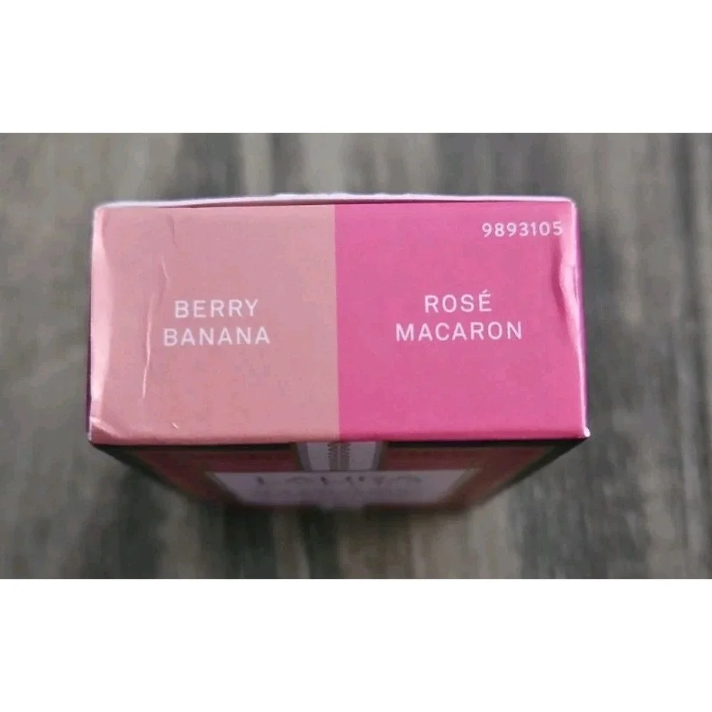 Laura Geller ITALIAN MARBLE SWIRL LIPSTICK DUO BERRY BANANA & ROSE MACARON New